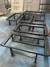 Steel frame pull out bed for camper van