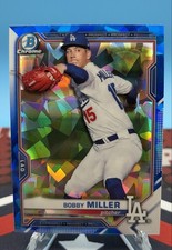 2021 Bowman Sapphire Edition - Chrome Prospects Bobby Miller #BCP-75 (RC)