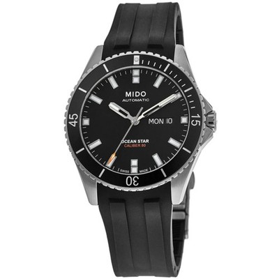 New Mido Ocean Star 200 Black Dial Rubber Strap Men's Watch M026.430.17.051.00