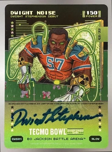 2026 Bo Jackson Battle Arena Dwight Noise Dwight Stephenson Autograph Glow /25