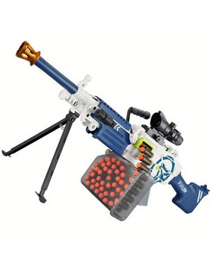 M249 LMG Machine Gun Foam Dart Blaster Heavy Machine Gun Toy 