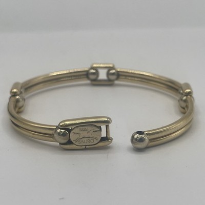 18k Sauro Bracelet 26.9 Grams Size 8 Inches Solid Yellow Gold
