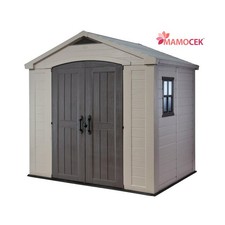 Casetta da giardino KETER resina FACTOR 8x6 cm.256.5x182x243 H Beige