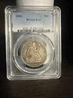 1843-P PCGS F12 Liberty Seated Half Dollar 50C