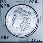 1890 BU GEM MORGAN SILVER DOLLAR UNC MS+++ U.S. MINT RARE COIN 2526