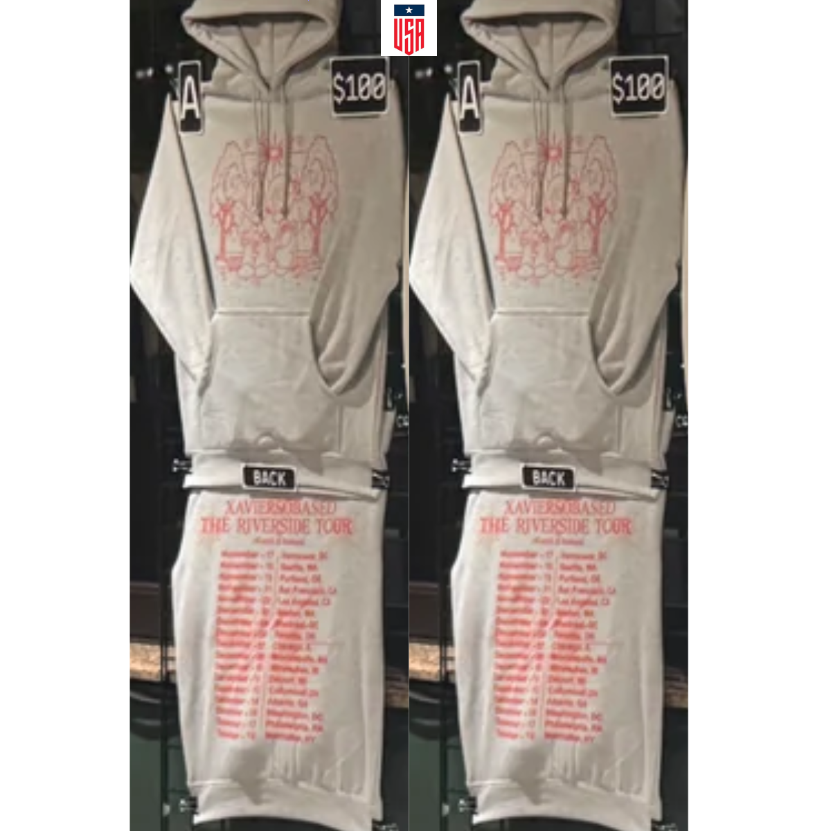 New!! Xaviersobased The Riverside Tour 2025 Merch Hoodie Remake