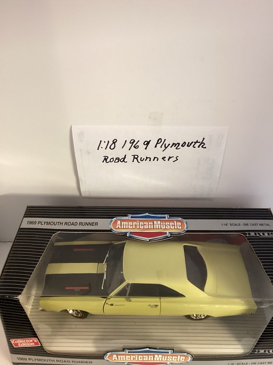 1/18ミニカー　PLYMOUTH ROAD RUNNER 1969 1:18, 1969 Plymouth- Run Runner | eBay