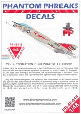 PPD48018 1:48 Phantom Phreaks Decals - F-4B Phantom II VF-14 Tophatters