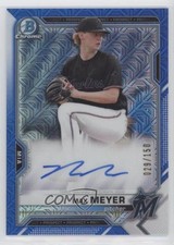 2021 Bowman Mega Box Chrome Mojo Blue Refractor /150 Max Meyer #BMA-MM Auto 0vf5