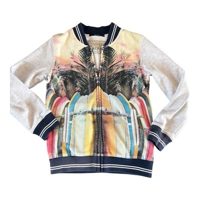 Scotch and Soda Super Jacket Tropical Palm Tree Button Up Sweatshirt KIDS Size 8