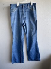 Levi Strauss Co Mens 70s Blue Flared Denim Jeans Size 32x30 Blue Tab