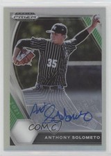 2021 Panini Prizm Draft Picks Silver Anthony Solometo #PDP37 Auto 0i1b