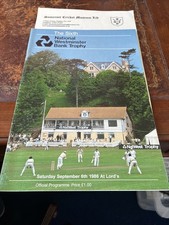 National Westminster Bank Trophy Programme 1986
