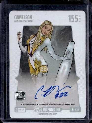 2025 Battle Arena Update Cameleon Cameron Brink Ink Battlefoil Auto #BFA-175