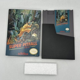 Super Pitfall NES Nintendo In Box + Dust Cover & Foam No Manual - CLEAN TESTED