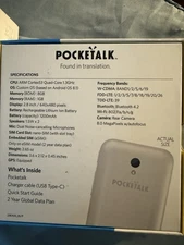 POCKETALK S Global Communication 2 Years White Translator