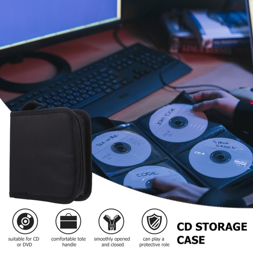 Disc Storage Purse Audio Media Wallet Media Disc Organizer Disc Case - Afbeelding 7 van 12