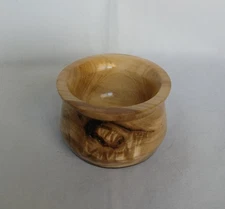 SMALL TURNED MAGNOLIA WOOD RING DISH, BEAUTIFUL, HANDMADE, OOAK, ARTIST SIGNED