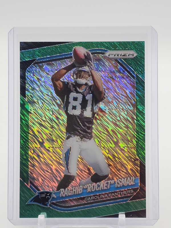 RAGHIB ROCKET ISMAIL 2025 PRIZM GREEN SHIMMER #86 /5 PANTHERS Q3286