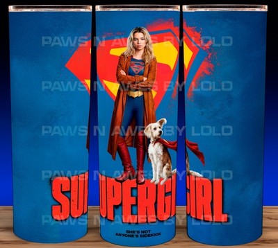 Supergirl 2026 Milly Alcock & Krypto Superdog Superhero Cup Mug Tumbler 20oz