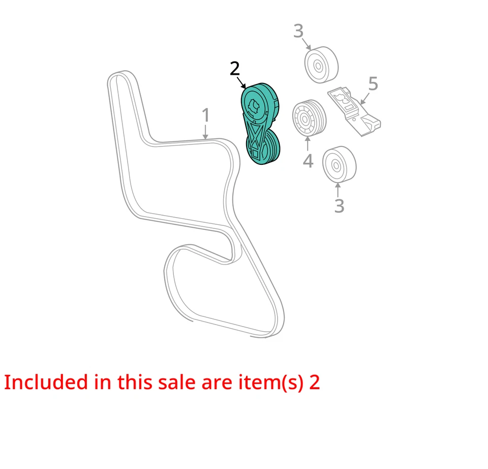 Chevrolet Malibu 2001 correa tensora PS0LG Foto 3 de 4