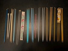Aluminum Knitting Needles Multicolor - Boye, Hero, Susan Bates - Lot Of 30 
