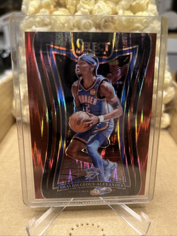 2024-25 Panini Select  Shai Gilgeous-Alexander #319 Red Flash Prizm 081/299