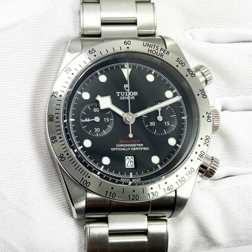 2020 Tudor Black Bay Chrono Heritage 79350 41MM Black Dial Ste...