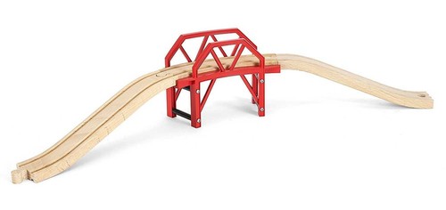 PONTE CON CURVA treni in legno Brio 33699 con rampe bridge ferrovia - Foto 2 di 5