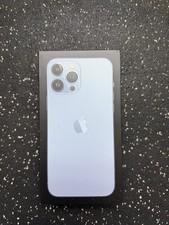 iPhone 13 Pro Empty Box with Cable, Ejector  Apple Sticker Sierra Blue