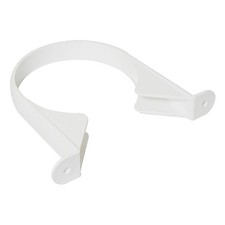 FLOPLAST 110mm soil pipe clip white - Bag of 2 - FREE Next-Day Delivery