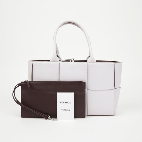 Bottega Veneta Small Arco Intrecciato Lamb Tote Bag Murs Washed Grape 156933600