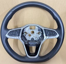 VW TAIGO T CROSS POLO FLAT BOTTOM LEATHER STEERING WHEEL 2G0419089 VOLKSWAGEN