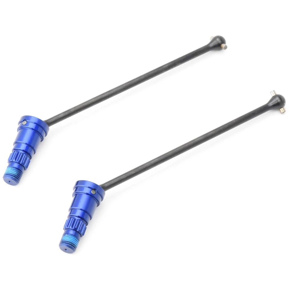 Fits Traxxas 1/5 8s X-Maxx Front or Rear Steel HD Driveshaft Blue Stub Axle CVD - Image 3 of 4
