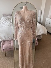 NWT Fashion Nova Beautiful Angel Sequin Maxi Dress