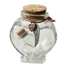 Memorial Bottle for Pet Hair, Pet Fur Keepsake, Shadow Box for Dog Memorial,