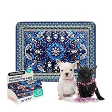 Washable Pee Pads, Super Absorbent Puppy Pads, 2 Pack 18"x24" Reusable Dog ...