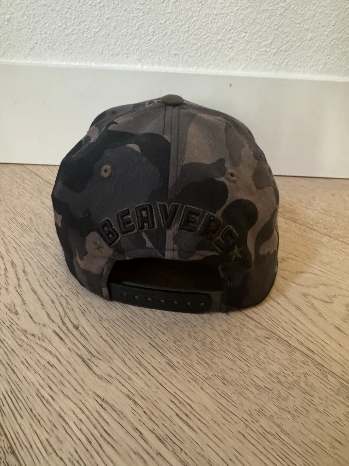Oregon State Beavers Baseball Hat Camouflage Embroidered Logo Zephyr Snapback - Image 3 of 4