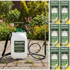 Job Lot 6x Green Jem 5 Litre Pressure Sprayer With Lance Wand Garden Wholesale