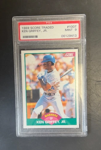 1989 Score Traded #100T Ken Griffey, Jr, PSA MINT 9, RC, Seattle Mariners