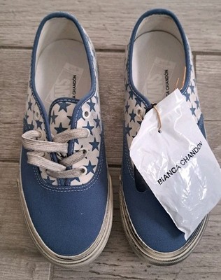Bianca Chandôn Authentic VLT LX Shoes Stressed Navy Mens Size 6 Womens Size 7.5