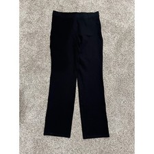 Quince Ultra-Stretch Ponte Straight Leg Pants Black Size M 30 Inseam