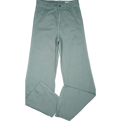 S.Oliver 38 Stretch Women's Jeans Trousers Wide Leg High Rise W29 L36 Long Sage