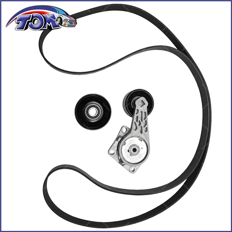 Serpentine Belt Drive Component Kit for 1997-2001 Ford F-150 E-150 Expedition - Image 2 of 4