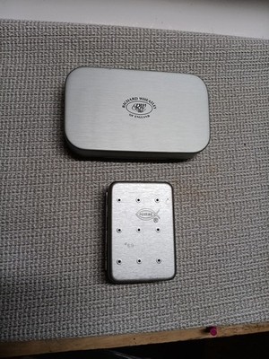 Richard Wheatley Metal Fly Box 6 in + Perrine #69 Fly Box Set (2)