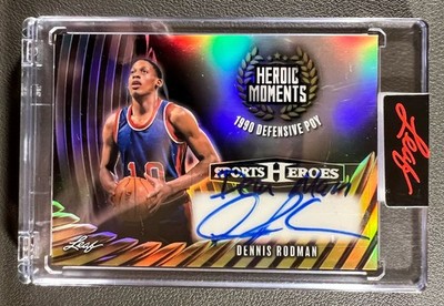 2026 Leaf Sports Heroes Dennis Rodman Heroic Moments Auto Autograph 8/9