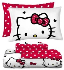Hello Kitty "Big Bow" Kids Bed Set-W26970383951, W11939522251, W36432026301