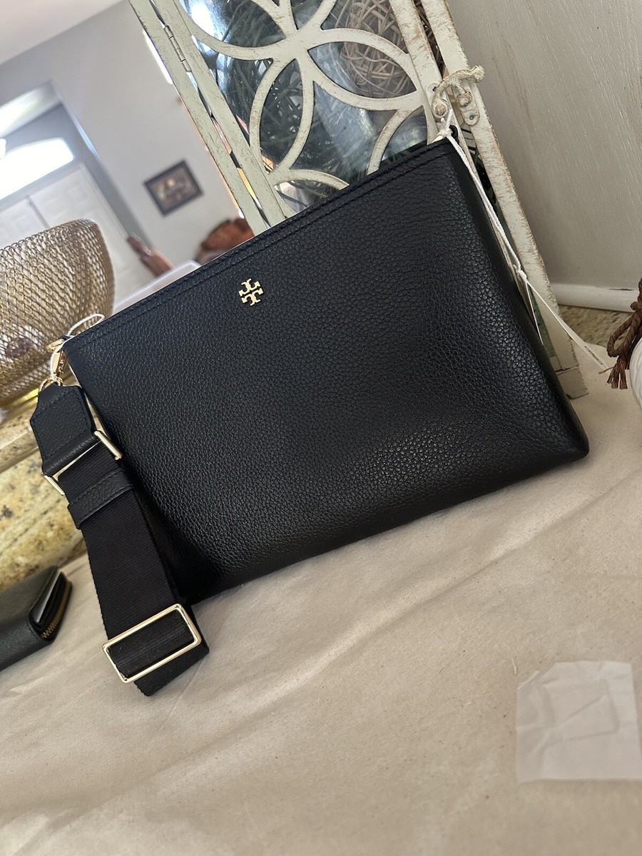 New Tory Burch BLAKE SWINGPACK Black Crossbody | eBay