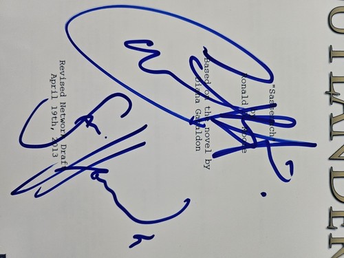 Outlander Signed Pilot Script Sam Heughan Caitriona Balfe Beckett COA Autographs - Picture 3 of 10