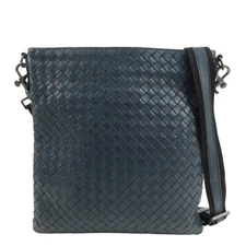 BOTTEGA VENETA Intrecciato Shoulder Bag Leather Japan Limited Auth Used